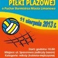Zapraszamy w niedzielę 11 sierpnia na Turniej Piłki Plażowej