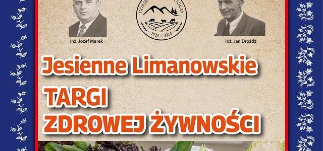 W dniu 7 listopada 2026 r. zostaną zorganizowane w Zespole Szkolno - Przedszkolnym nr 4 ul. Reymonta 3 (Łososina Górna) w Limanowej Jesienne Limanowskie Targi Zdrowej Żywności,