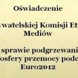 OKEM ws. podgrzewania atmosfery przemocy podczas Euro2012 OKEM ws. podgrzewania atmosfery przemocy podczas Euro2012