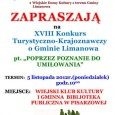 XVIII Konkurs Turystyczno-Krajoznawczy o Gminie Limanowa pt. 