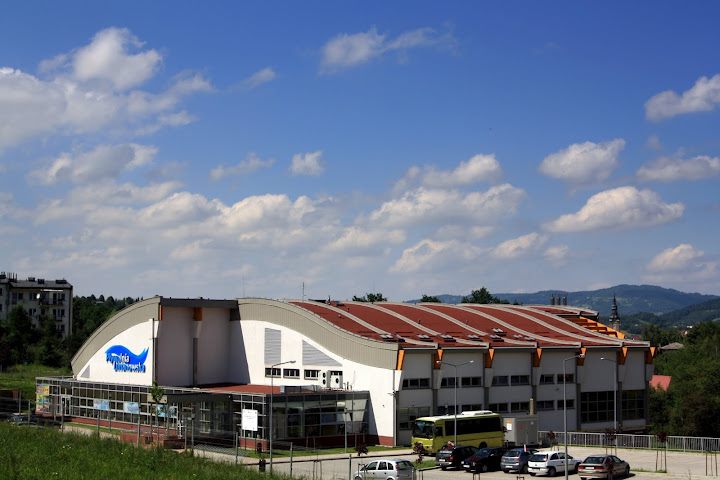budynek Pływalni Limanowskiej - foto: Roman Szuszkiewicz